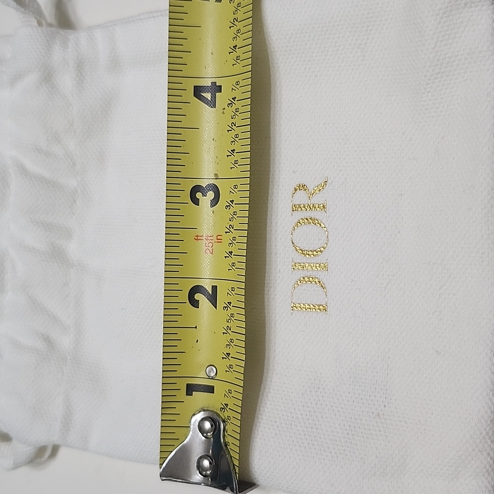 Dior White Drawstring Pouch Dust Bag - Picture 5 of 6